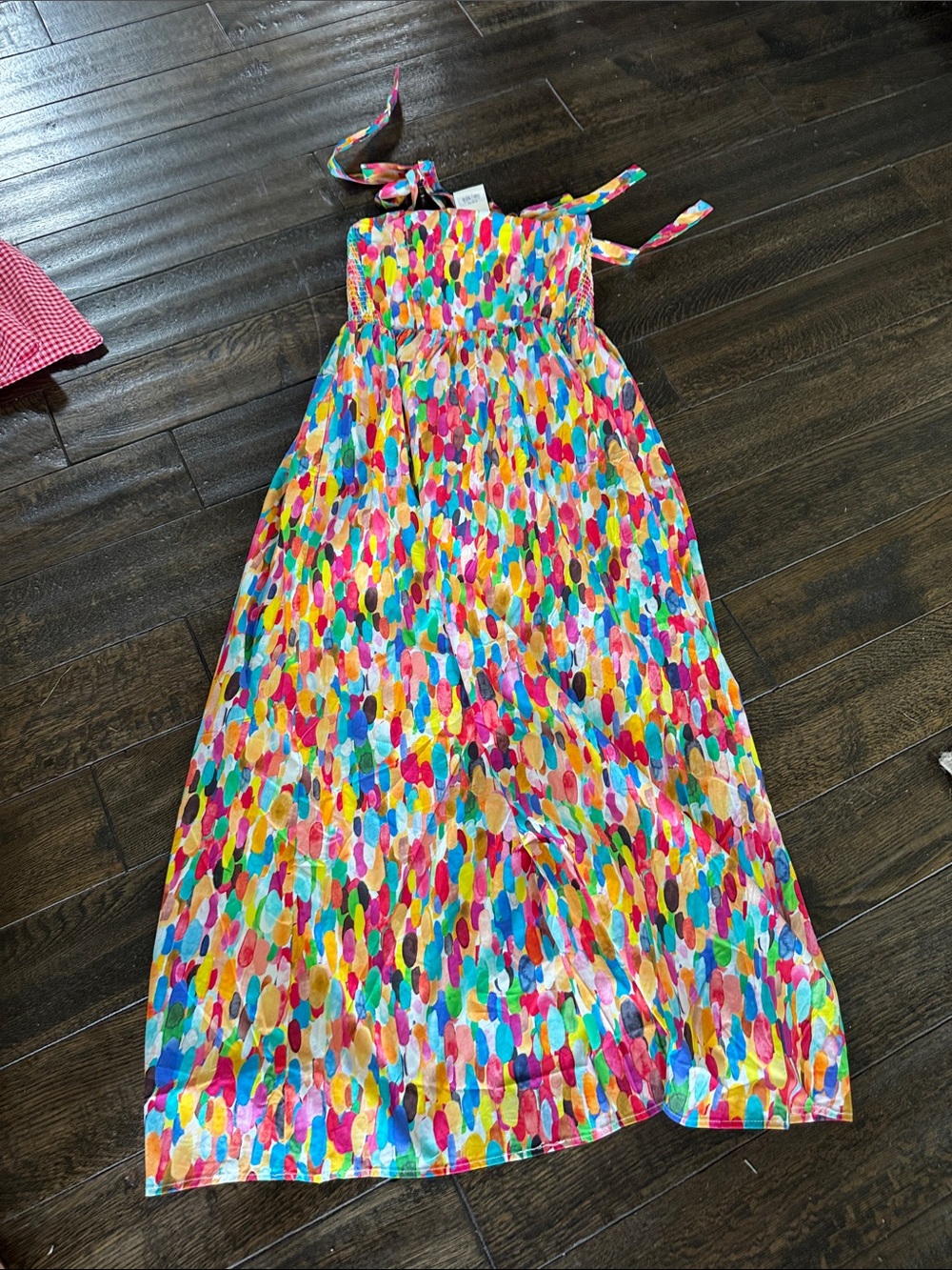 NWT Avara Sandy multicolor smacked midi dress size small